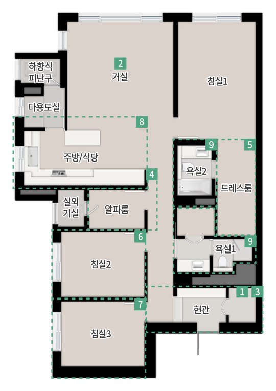 106㎡B 확장기본형 평면