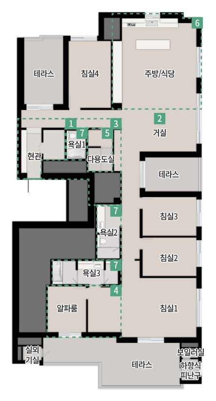 180㎡C 확장기본형 평면