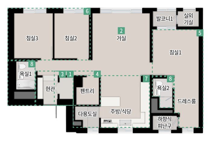 84㎡C 확장기본형 평면